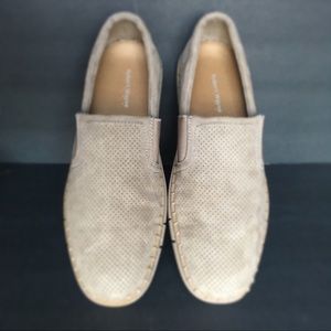 Robert Wayne tan nubuck suede loafers